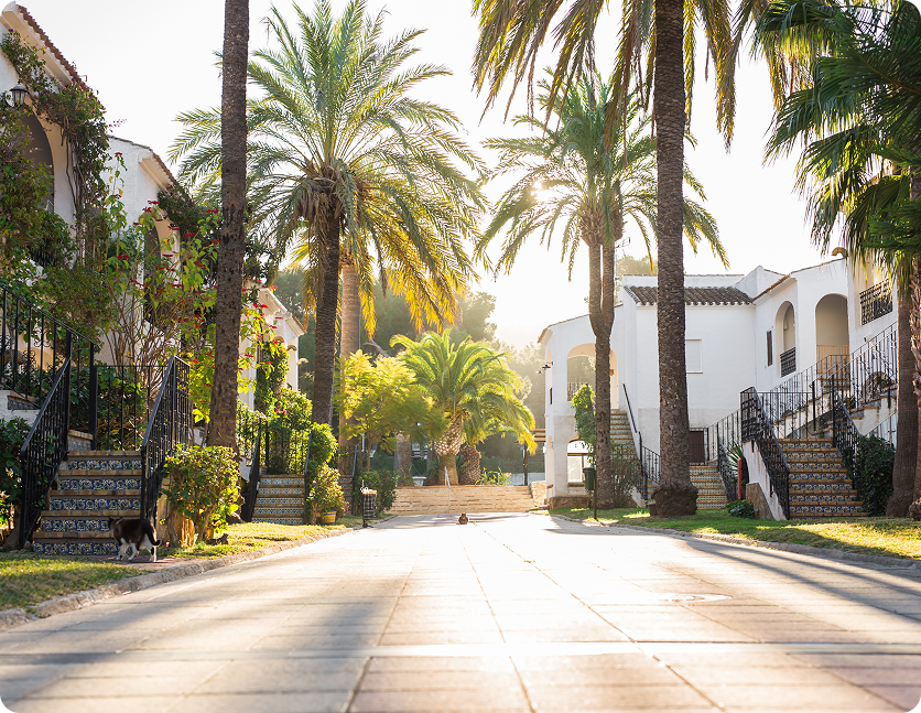 Realtor and property manager reviewing a referral agreement